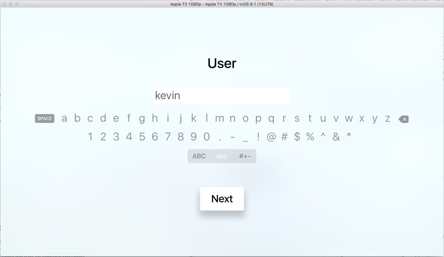 The Siri Remote keyboard