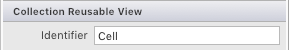 Set the Collection Reusable View to Cell