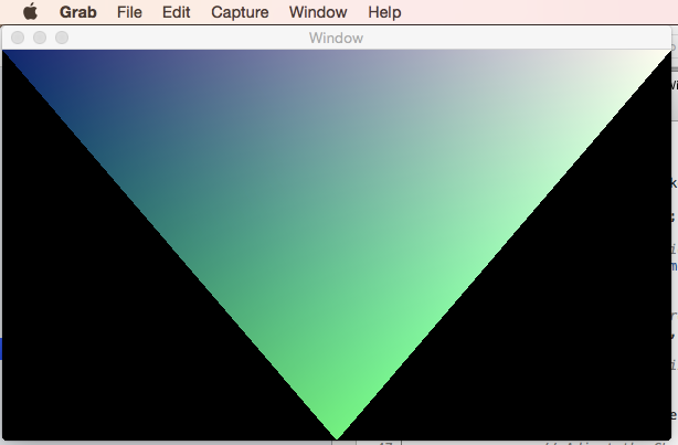 An example app run