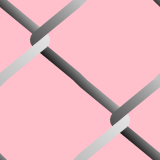 Hard chain-link tile