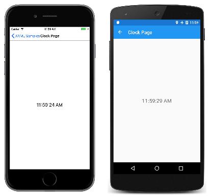 View Displaying Date and Time via ViewModel