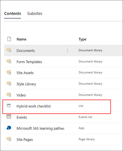 Image of the hybrid workplace checklist