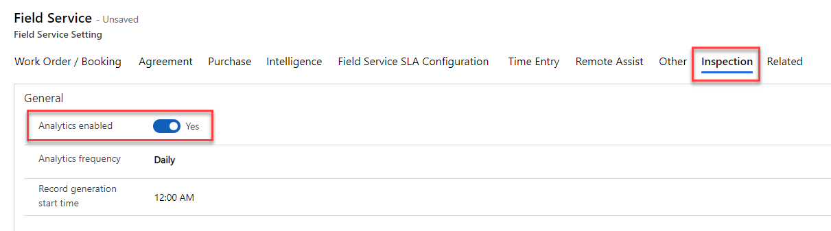 Screenshot showing where you can enable analytics.