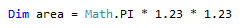 Screenshot of Inline result - Visual Basic.