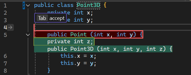 NES Tab to Accept Hint Bar