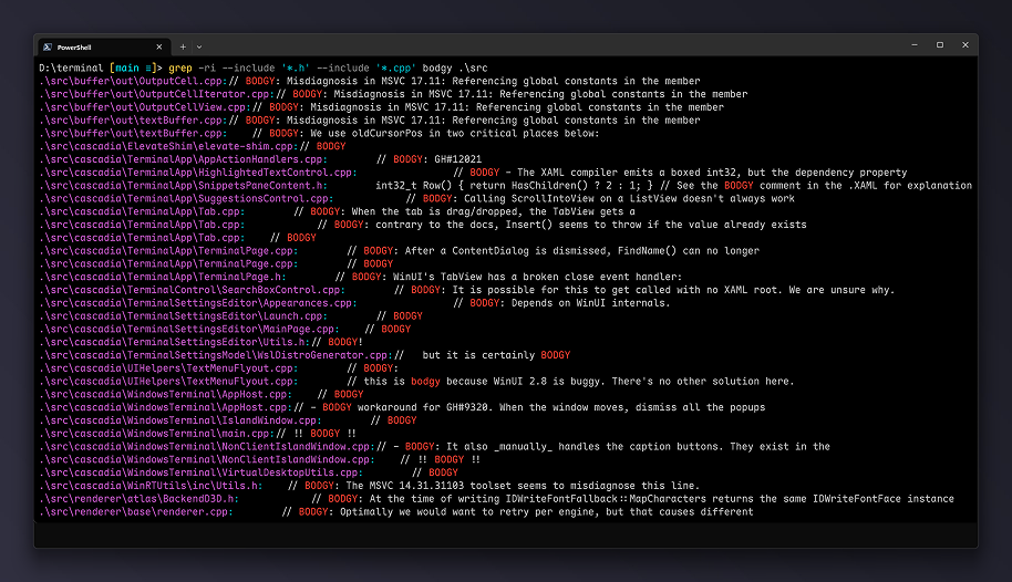 Screenshot of Coreutils for Windows running in a terminal.