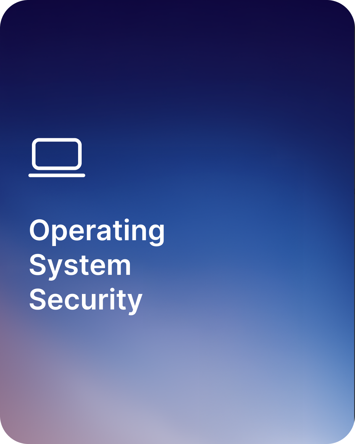 Cover of the operating system security chapter.