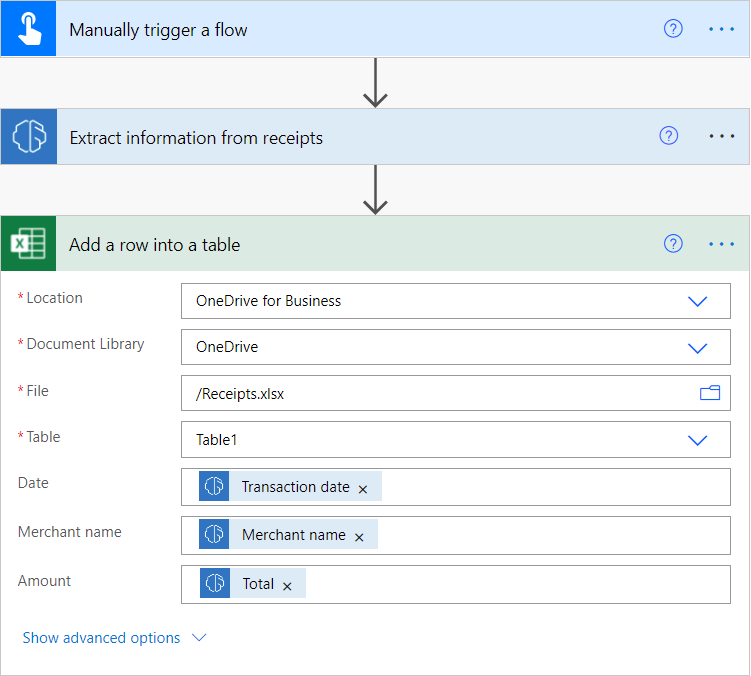 Example flow screens Flow example.