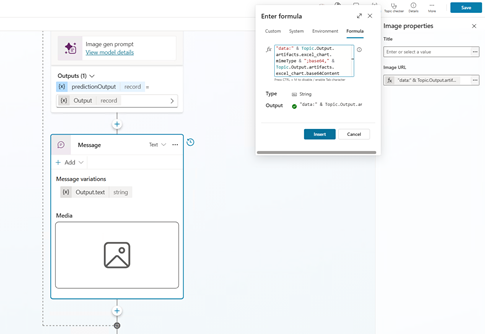 Screenshot of image rendering formula.
