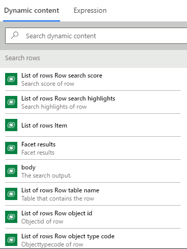 Dynamic content for building a flow Dynamic content for building a flow.