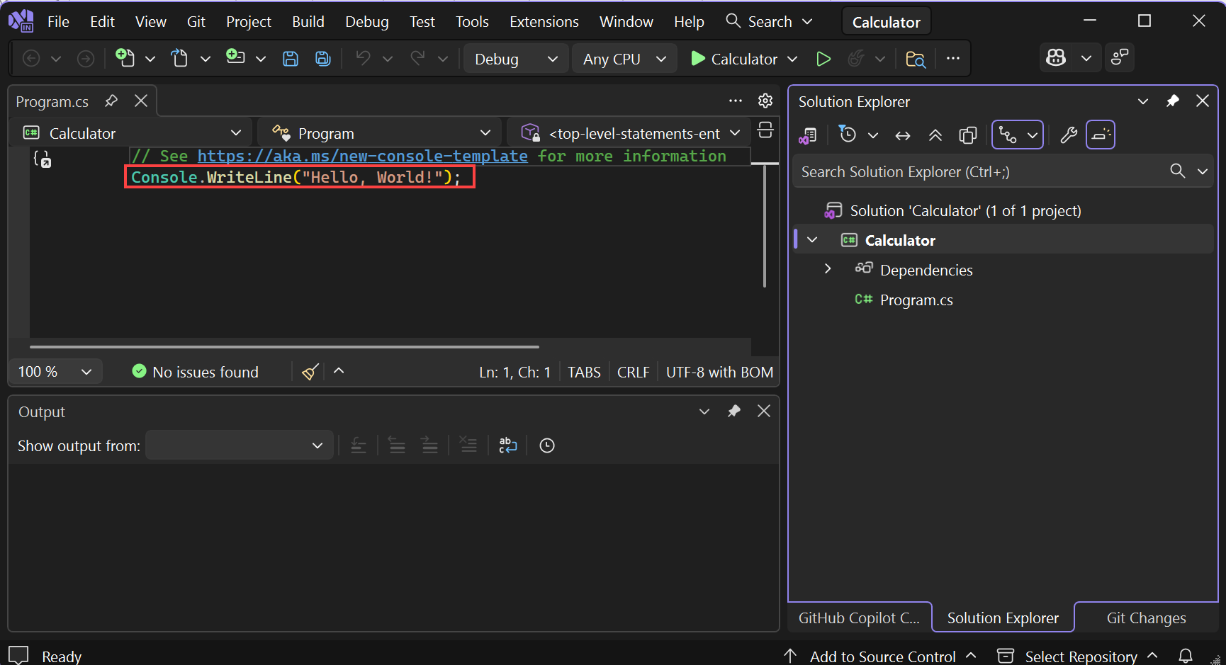 Screenshot that shows the line to replace in the program file.