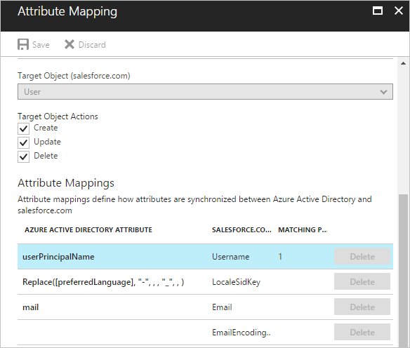 Utilisez le mappage d’attributs pour les configurer pour les applications