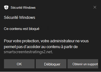 notification Sécurité Windows pour la protection réseau.