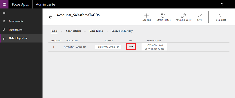 Mappages de champs Mappage de champs.