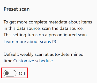 Capture d’écran du volet de gestion de la source, avec le bouton Analyser maintenant mis en évidence.