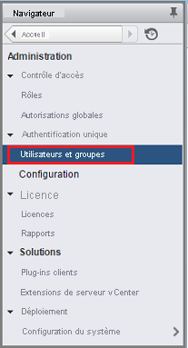 Screenshot shows how to select the Users and Groups option.