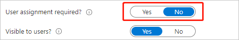 Attribution d’utilisateur non requise