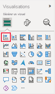 Capture d’écran montrant les visualisations à choisir pour les données.