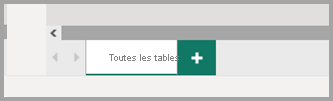 Capture d'écran du bouton + dans la section des onglets qui crée un nouveau diagramme.
