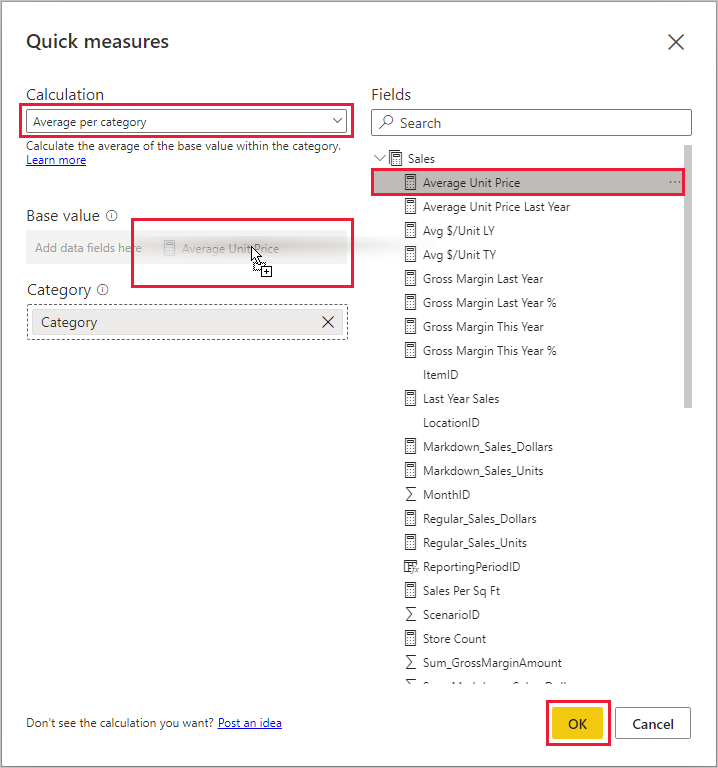 Capture d’écran de Power BI Desktop montrant l’option Filtres dans le volet Champs.