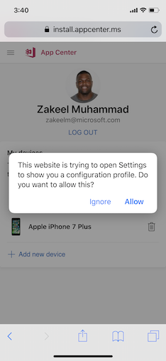 Profil de configuration