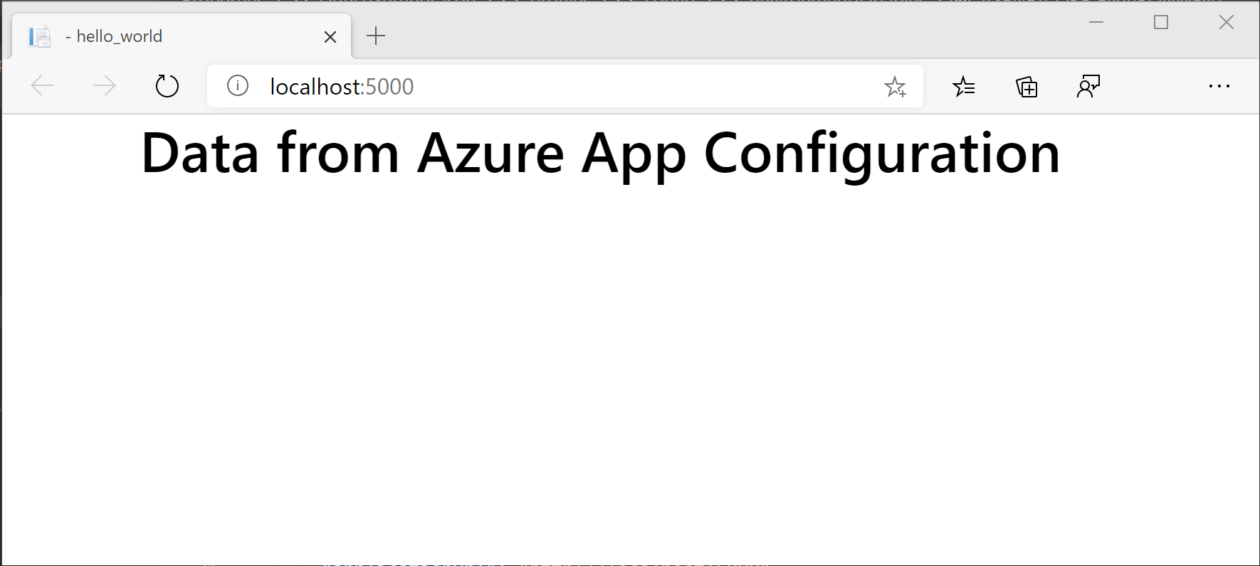 Application web s’exécutant avec la configuration de production