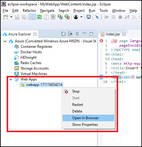 Gérer le service d'application