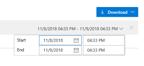 Filtre d’entrée d’audit par date et heure