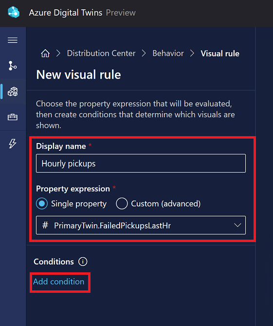 Capture d’écran des options de nouveau comportement dans 3D Scenes Studio, montrant les nouvelles options des Règles visuelles.