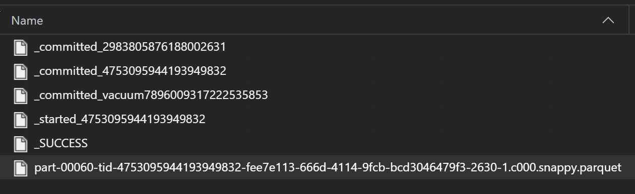 Capture d’écran montrant le processus ETL Parquet.