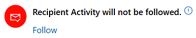 État de suivi du courrier électronique désactivé