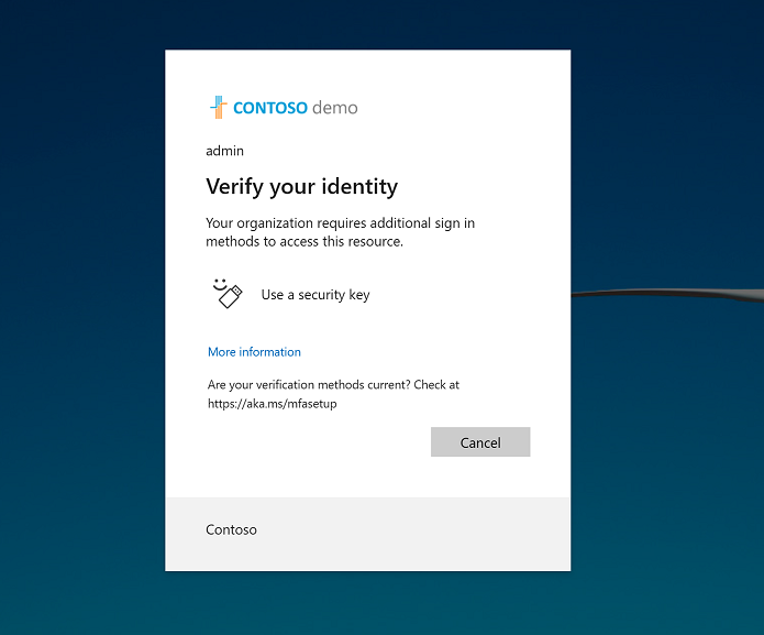 Screenshot of a sign-in page to reauthenticate.