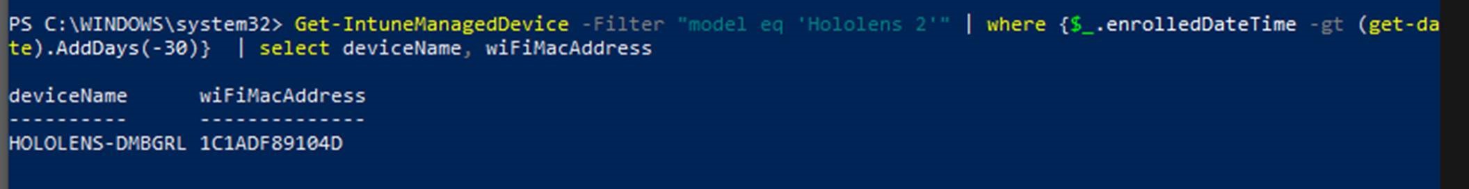 Adresse&nbsp;MAC via PowerShell.