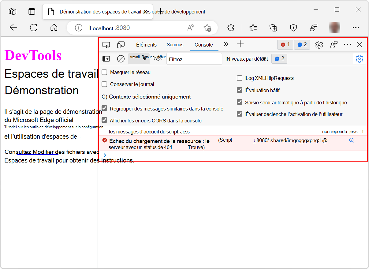 The DevTools Console