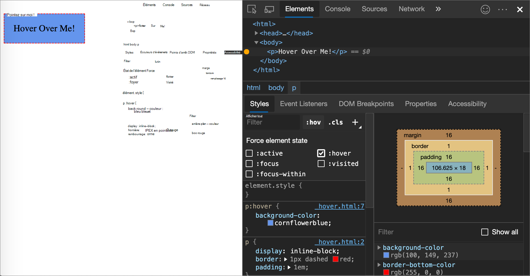 Activer/désactiver la pseudo-classe :hover