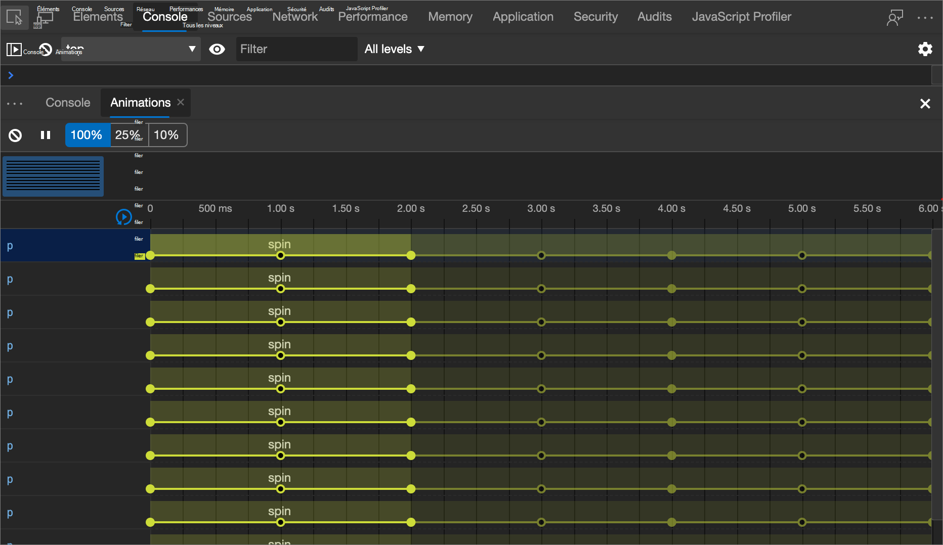Animation d’origine avant modification