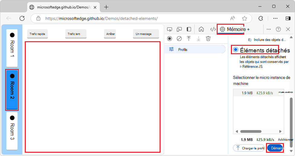 Vue initiale de la chambre 2