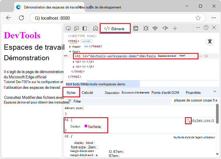 L’icône « fichier mappé », une page avec des flèches bidirectionnel