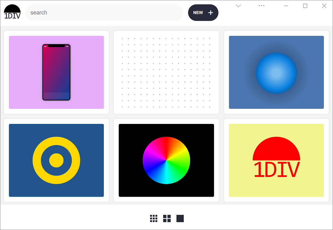 L’application 1DIV