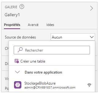 Source de données pour la galerie de conteneurs Source de données pour la galerie de conteneurs.