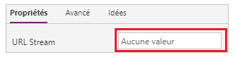 Personnaliser la propriété StreamUrl.