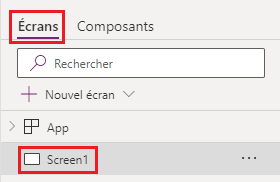 Écran par défaut Écran par défaut.