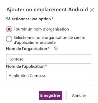 Nouvel emplacement App Center.