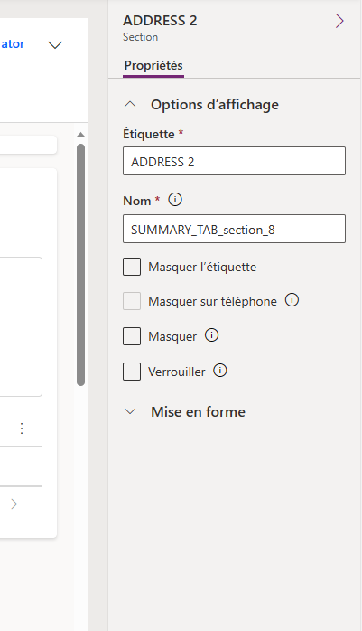 Le formulaire de compte comprend une seule section d’adresse Le formulaire de compte comprend une seule section d’adresse