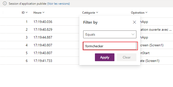 Enter formchecker filter