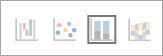 Screenshot of chart icons from an insight with column chart icon selected.