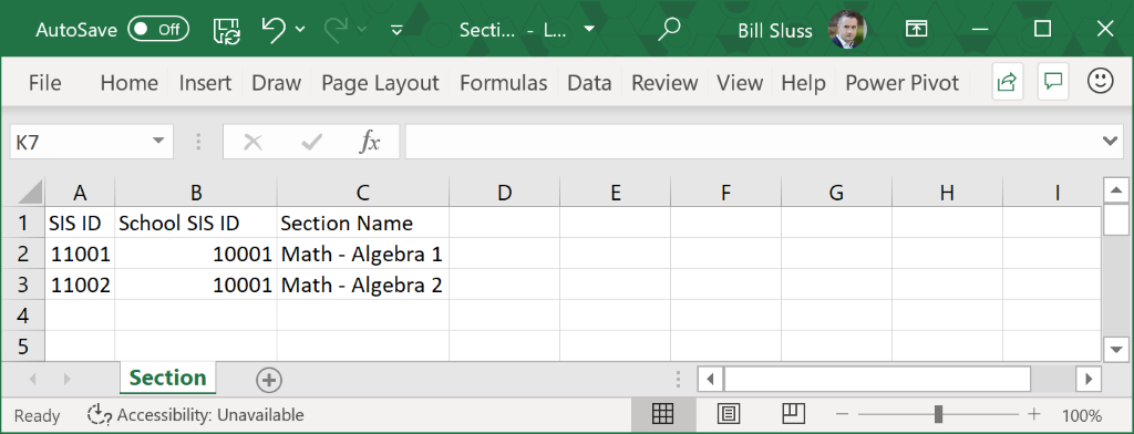 Csv de la section de déploiement.