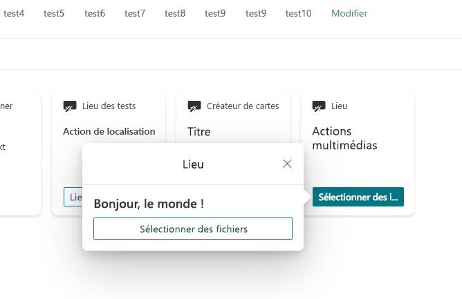 Sélectionnez le bouton de fichier