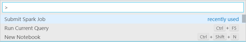 Accès au menu Submit à partir de la palette de commandes dans Windows