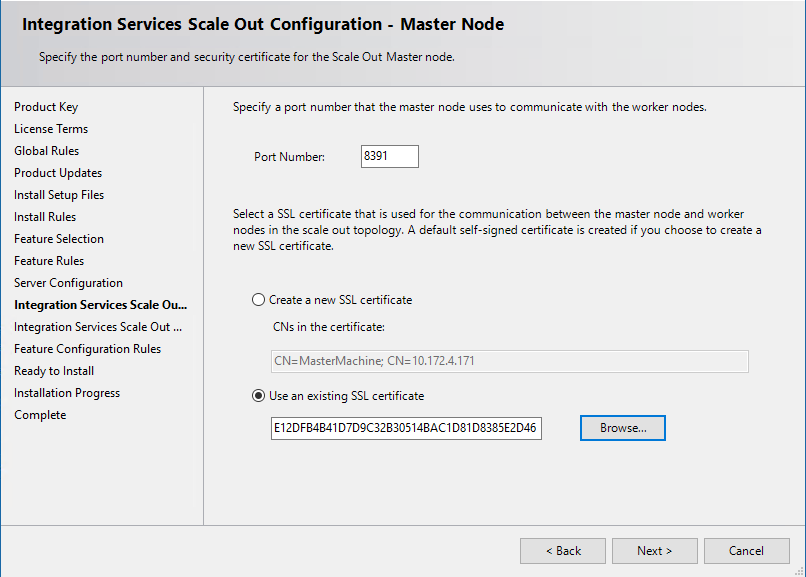 Configuration de Master 2